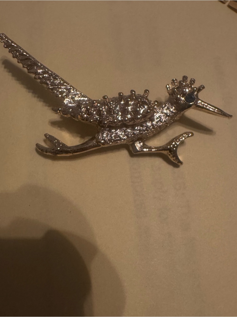 Decorative Silver Bird Perch Clip for Pets